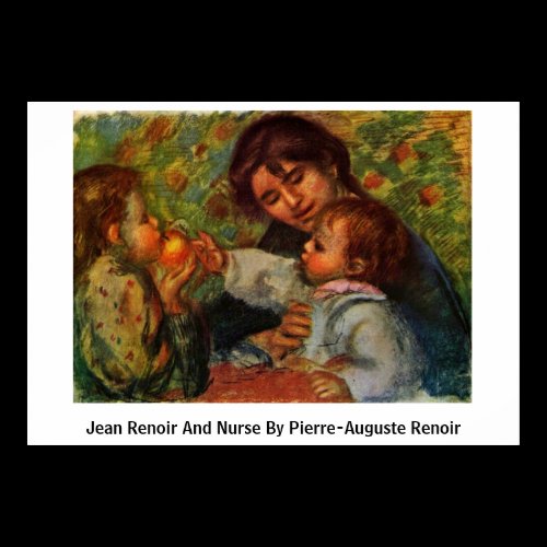 Jean Renoir And Nurse By Pierre-Auguste Renoir Poster