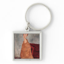 Jeanne Hebuterne in a Yellow Jumper, 1918-19 Key Chains