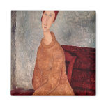 Jeanne Hebuterne in a Yellow Jumper, 1918-19 Magnets