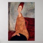Jeanne Hebuterne in a Yellow Jumper, 1918-19 Posters