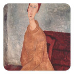 Jeanne Hebuterne in a Yellow Jumper, 1918-19 Stickers