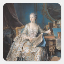 Jeanne Poisson  the Marquise de Pompadour, 1755 Stickers