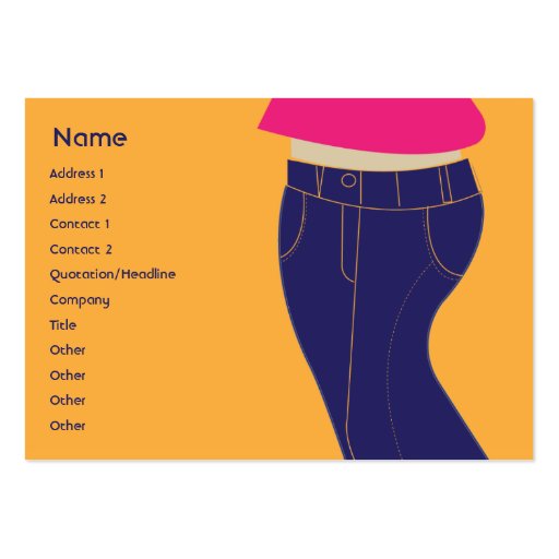 Jeans - Chubby Business Card