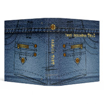 Jeans Hot Pants Business Binder