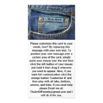 Jeans Custom Photo Card