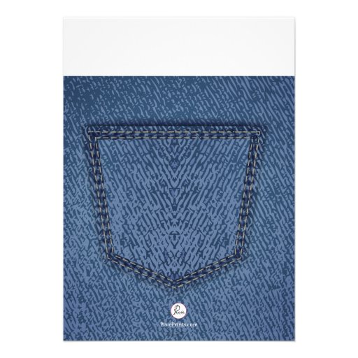 Jeans Pocket Invitation