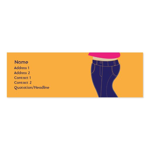 Jeans - Skinny Business Card (front side)