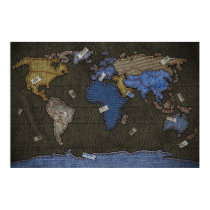 Jeans World Map posters