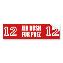 JEB BUSH 2012 BUMPER STICKER