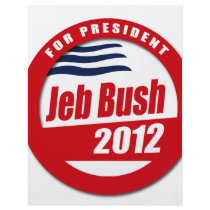 Jeb Bush 2012 button Custom Flyer