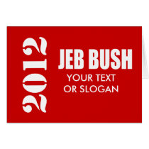 JEB BUSH 2012 GREETING CARDS