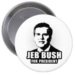 Jeb Bush for President Pinback Buttons