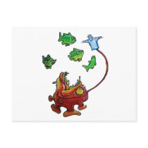 Jebus lantern fish post card