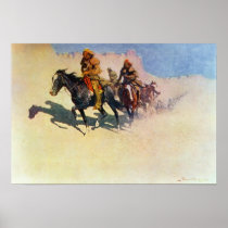 Jedediah Smith making his way across the desert Print