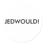 JEDWOULD! ROUND STICKER