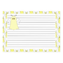 JeeBee Bumble Bee Recipe Card business cards by bugspot JeeBee Bumble Bee Recipe Card business cards