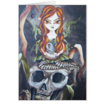 Jeepers Creepers Autumn Fairy  Greeting Card cards