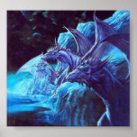 Jeff Easley - Unknown - Blue dragons on a shore posters