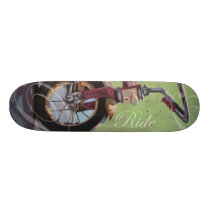 Jeff Oehmen "Trike with Text" skateboards