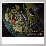 Jeff Williams  "Tiger" Acoustic Guitar poster posters