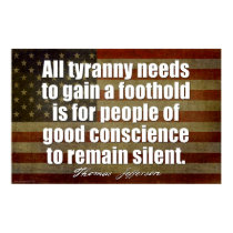 Jefferson: All tyranny needs... posters by FamousQuotes Jefferson: All tyranny needs... posters