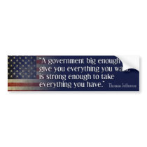 Jefferson: Beware of Big Government bumper stickers