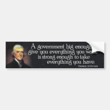 JEFFERSON: Beware of Big Government Bumper Stickers