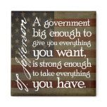 Jefferson: Beware of Big Government Refrigerator Magnet