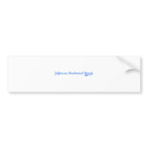 Jefferson Boulevard Beach New York Classic Design Bumper Sticker