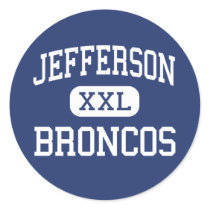 Jefferson - Broncos - High School - Dayton Ohio stickers by customteamsportswear Jefferson - Broncos - High School - Dayton Ohio stickers