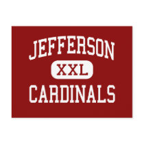 Jefferson - Cardinals - High - Alexandria postcards by customteamsportswear Jefferson - Cardinals - High - Alexandria postcards