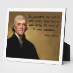 Jefferson Deficit Quote Photo Plaques