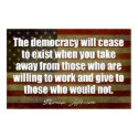 Jefferson: Democracy will cease to exist... posters by FamousQuotes Jefferson: Democracy will cease to exist... posters