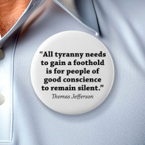 Jefferson: Do not remain silent Pin