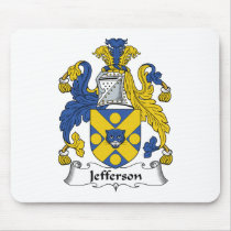 Jefferson Family Crest mousepads