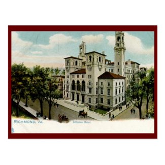 Jefferson Hotel, Richmond, VA Vintage Postcard