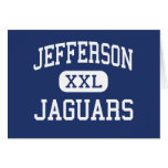 Jefferson Jaguars Middle Waukegan Illinois Greeting Card
