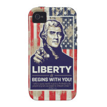 Jefferson Liberty Begins With You casemate cases