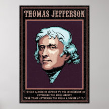 Jefferson -Liberty Poster