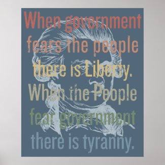 Jefferson Liberty Quote Print print