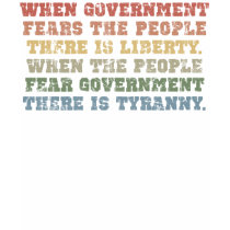 Jefferson-Freiheits-Zitat-T-Shirt by Libertymaniacs Jefferson-Freiheits-Zitat-T-Shirt