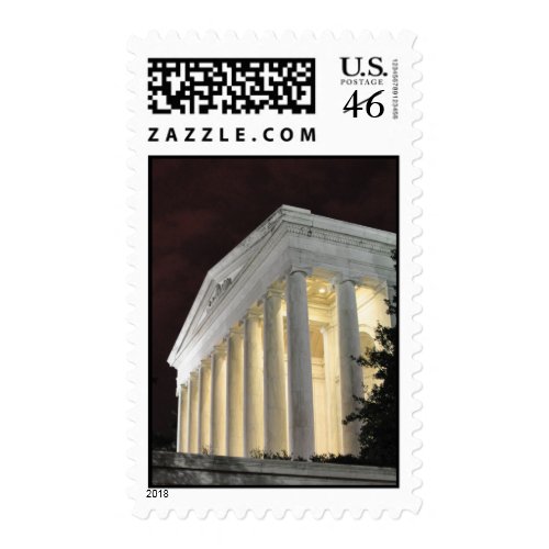 Jefferson Memorial at night, Wahington DC stamp