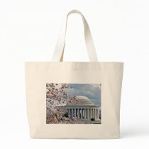 Jefferson Memorial - Cherry Blossoms Tote Bag
