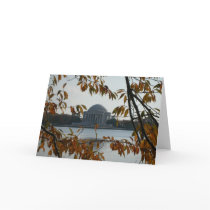 Jefferson Memorial in the Fall Greeting Card