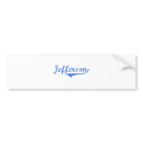 Jefferson New Jersey Classic Design Bumper Sticker