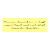 Jefferson on Democracy posters