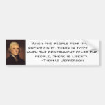 Jefferson Quote 2 Bumper Sticker