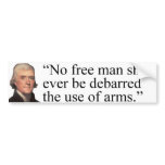 Jefferson Quote bumper sticker
