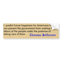 Jefferson Quote Bumper Sticker