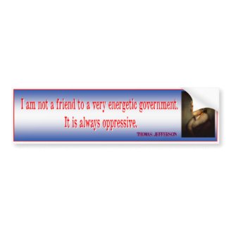 Jefferson Quote Bumper Sticker